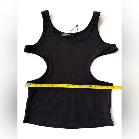 Y2K | Men's Black Cutout Tank Top | Size S - Picture 7 of 7
